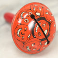 Lot 042 - Vintage Round Tin Lithograph Halloween Rattle Noisemaker With Jack-O'-Lantern Pumpkins Design