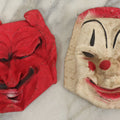 Lot 043 - Pair Of Vintage Rubber Halloween Masks Including Devil And Clown