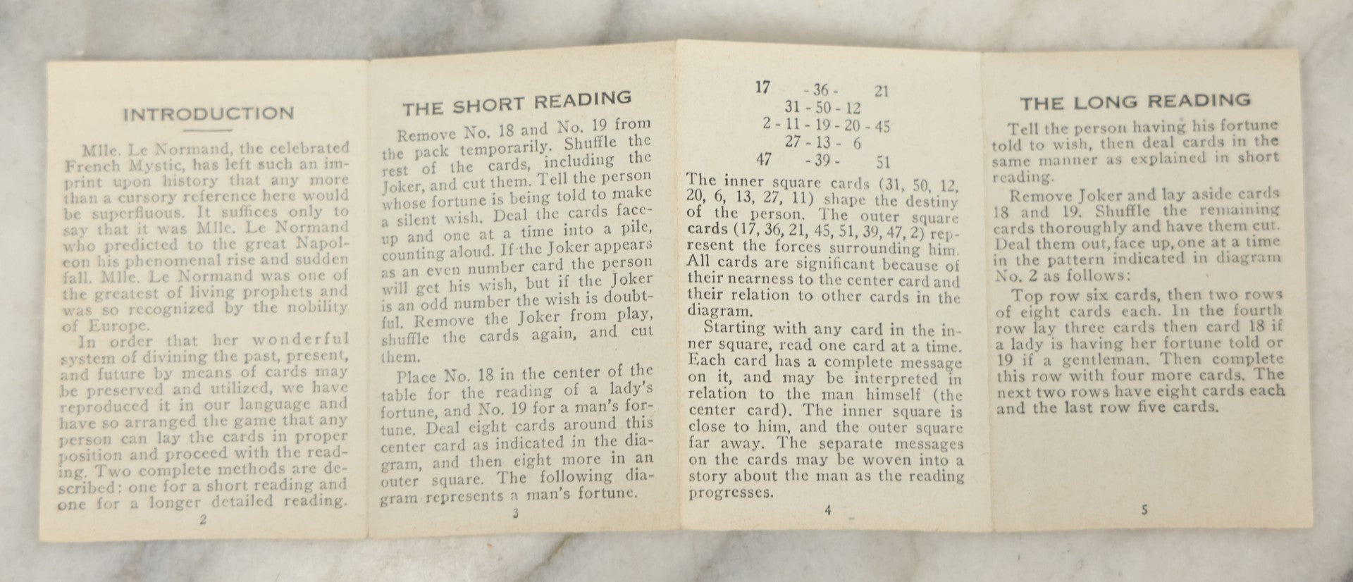 Lot 044 - Vintage Gypsy Witch Fortune-Telling Playing Cards By United States Playing Card Co., Cincinnati Ohio, Complete Deck With Instructions And Box