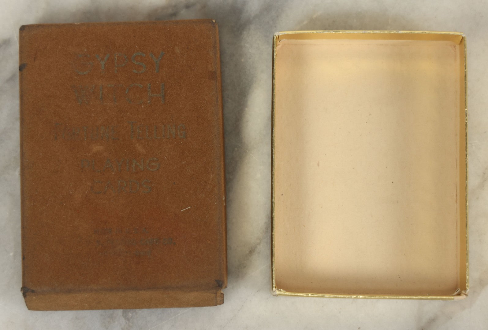 Lot 044 - Vintage Gypsy Witch Fortune-Telling Playing Cards By United States Playing Card Co., Cincinnati Ohio, Complete Deck With Instructions And Box