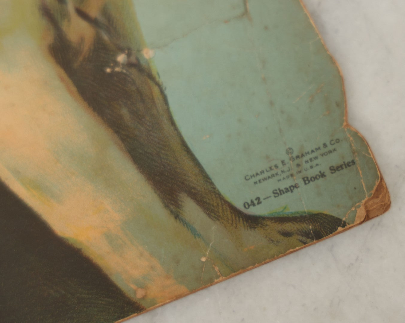 Lot 046 - Vintage Die-Cut Children's Book "Our Pets" In The Shape Of A Boston Terrier, Published By Charles E. Graham & Co., Newark, New Jersey And New York City