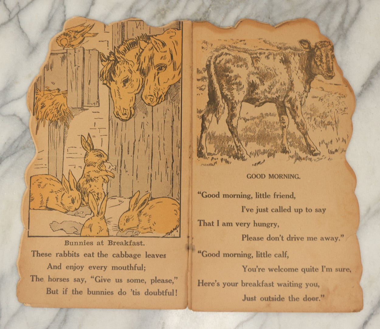 Lot 046 - Vintage Die-Cut Children's Book "Our Pets" In The Shape Of A Boston Terrier, Published By Charles E. Graham & Co., Newark, New Jersey And New York City