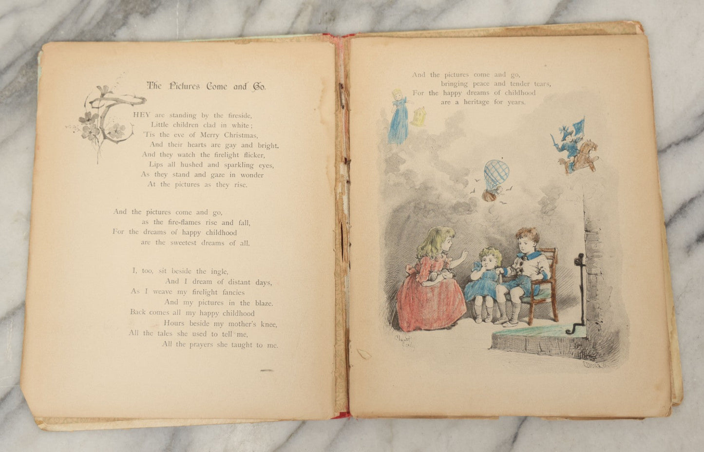 Lot 049 - Antique Children's Book "Come And Go; A Book Of Changing Pictures," Published By E.P. Dutton & Co., New York, And Ernest Nister, London, Printed In Bavaria, Note Heavy Wear