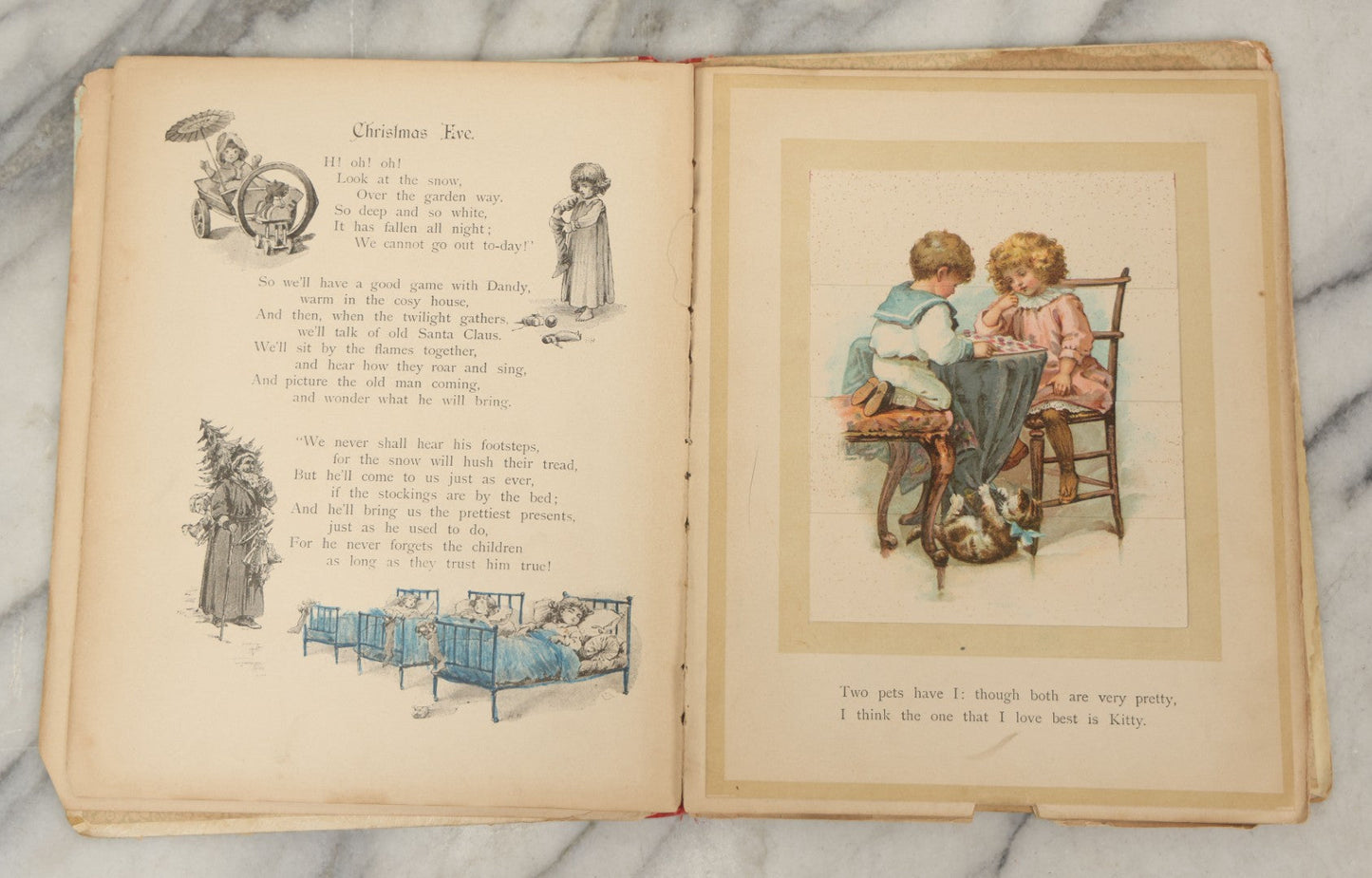 Lot 049 - Antique Children's Book "Come And Go; A Book Of Changing Pictures," Published By E.P. Dutton & Co., New York, And Ernest Nister, London, Printed In Bavaria, Note Heavy Wear