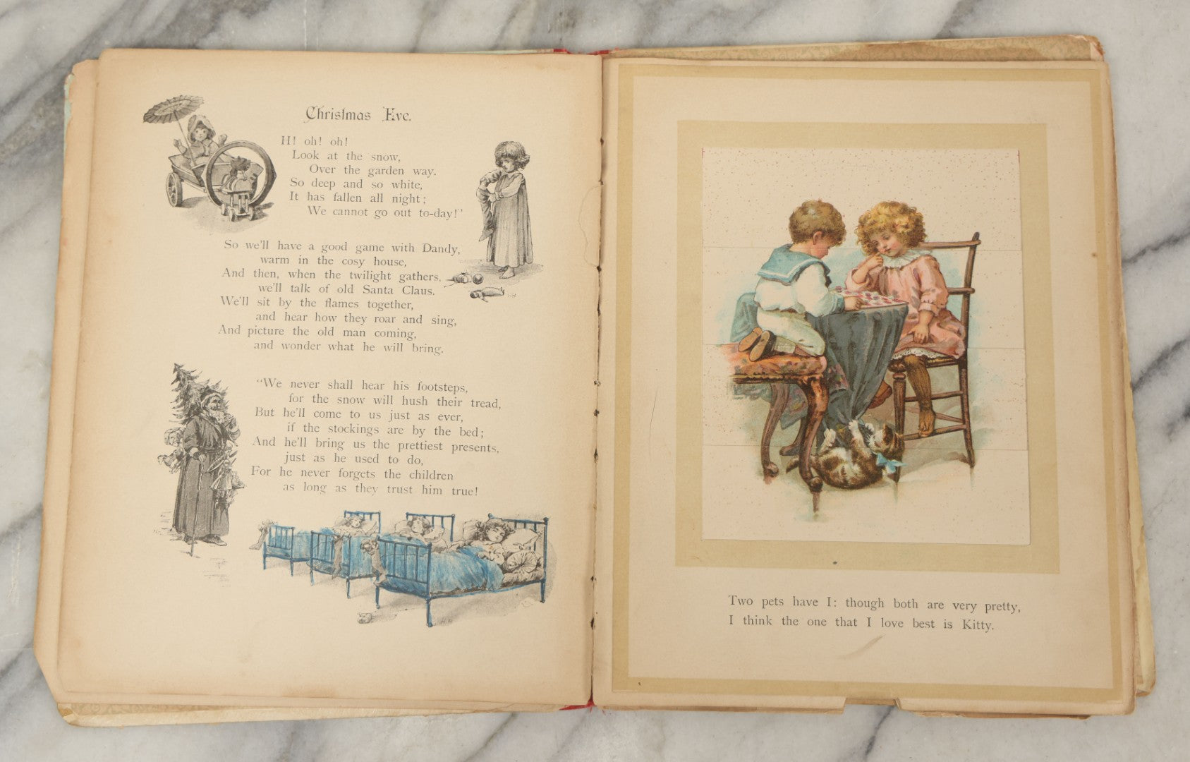 Lot 049 - Antique Children's Book "Come And Go; A Book Of Changing Pictures," Published By E.P. Dutton & Co., New York, And Ernest Nister, London, Printed In Bavaria, Note Heavy Wear
