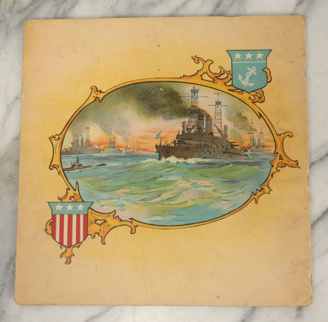 Lot 051 - Antique World War I Era Children's Book "The Soldier Painting Book," Copyright 1917 By Stecher Lith. Co., Rochester, New York