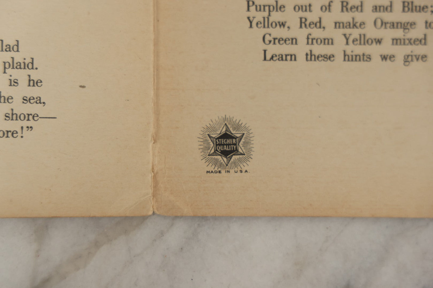 Lot 051 - Antique World War I Era Children's Book "The Soldier Painting Book," Copyright 1917 By Stecher Lith. Co., Rochester, New York