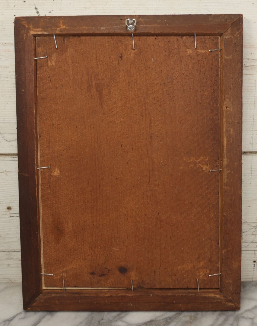 Lot 056 - Antique Hand-Colored Lithograph "Maternal Piety" By N. Currier, Young Mother With Baby And Child At Prayer, In Period Frame, 12-3/4" x 16-3/4"