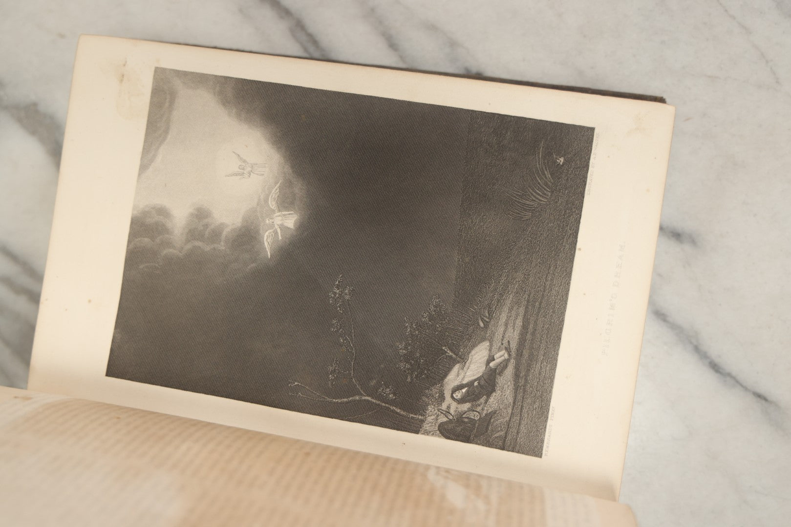 Lot 061 - "The Complete Works Of John Bunyan" Antique Illustrated Book, Embossed Gilt-Stamped Leather Fine Binding, Illustrations Engraved By A.B. Walter, Published By Bradley, Garretson & Co., Philadelphia, 1873