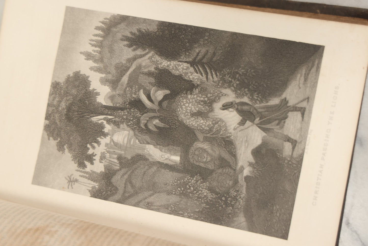 Lot 061 - "The Complete Works Of John Bunyan" Antique Illustrated Book, Embossed Gilt-Stamped Leather Fine Binding, Illustrations Engraved By A.B. Walter, Published By Bradley, Garretson & Co., Philadelphia, 1873