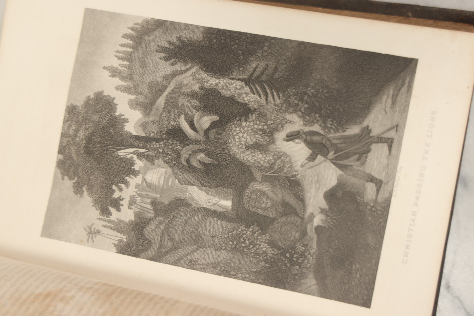 Lot 061 - "The Complete Works Of John Bunyan" Antique Illustrated Book, Embossed Gilt-Stamped Leather Fine Binding, Illustrations Engraved By A.B. Walter, Published By Bradley, Garretson & Co., Philadelphia, 1873