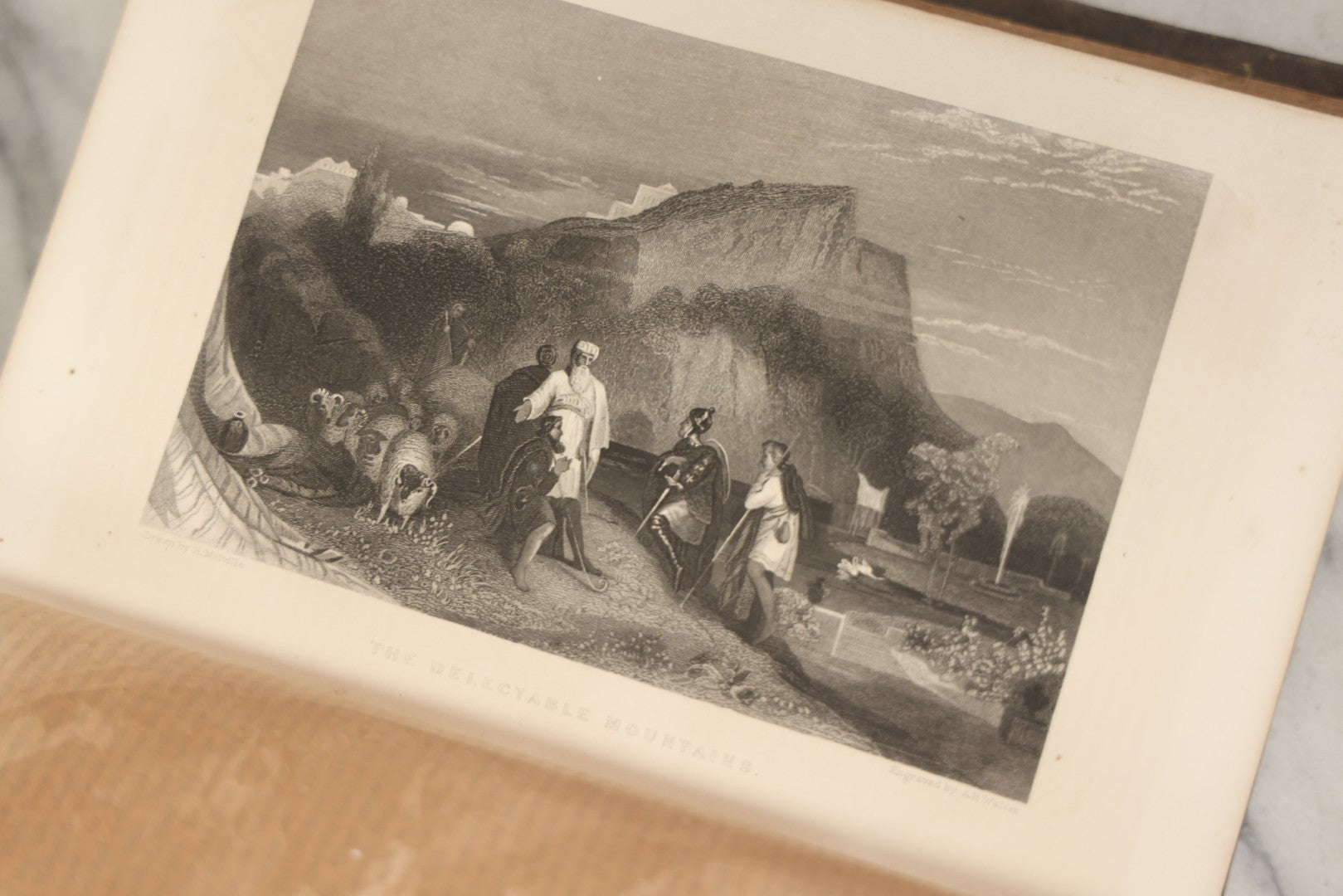 Lot 061 - "The Complete Works Of John Bunyan" Antique Illustrated Book, Embossed Gilt-Stamped Leather Fine Binding, Illustrations Engraved By A.B. Walter, Published By Bradley, Garretson & Co., Philadelphia, 1873