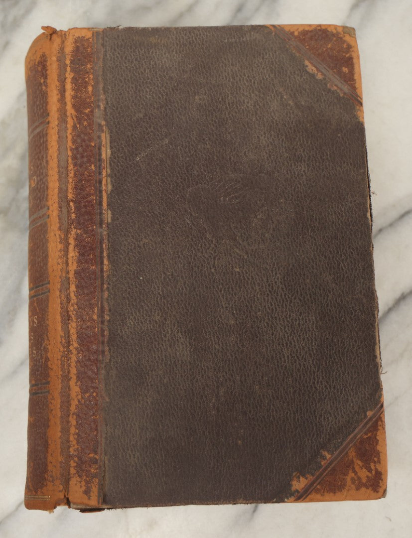 Lot 062 - "New Warren's Household Physician" Illustrated Antique Medical Reference Book With Layered Sectional Manikin Anatomical Illustrations, Debossed Woman's Bust On Cover, Other Full Color Plates, Published By A.I. Bradley & Company, Boston, 1904