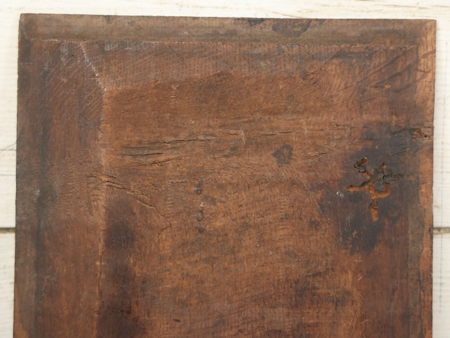 Lot 067 - Antique Carved Wooden Furniture Panel, Salvaged Fragment, With Diamond Design, 9-3/8" x 13-3/4"