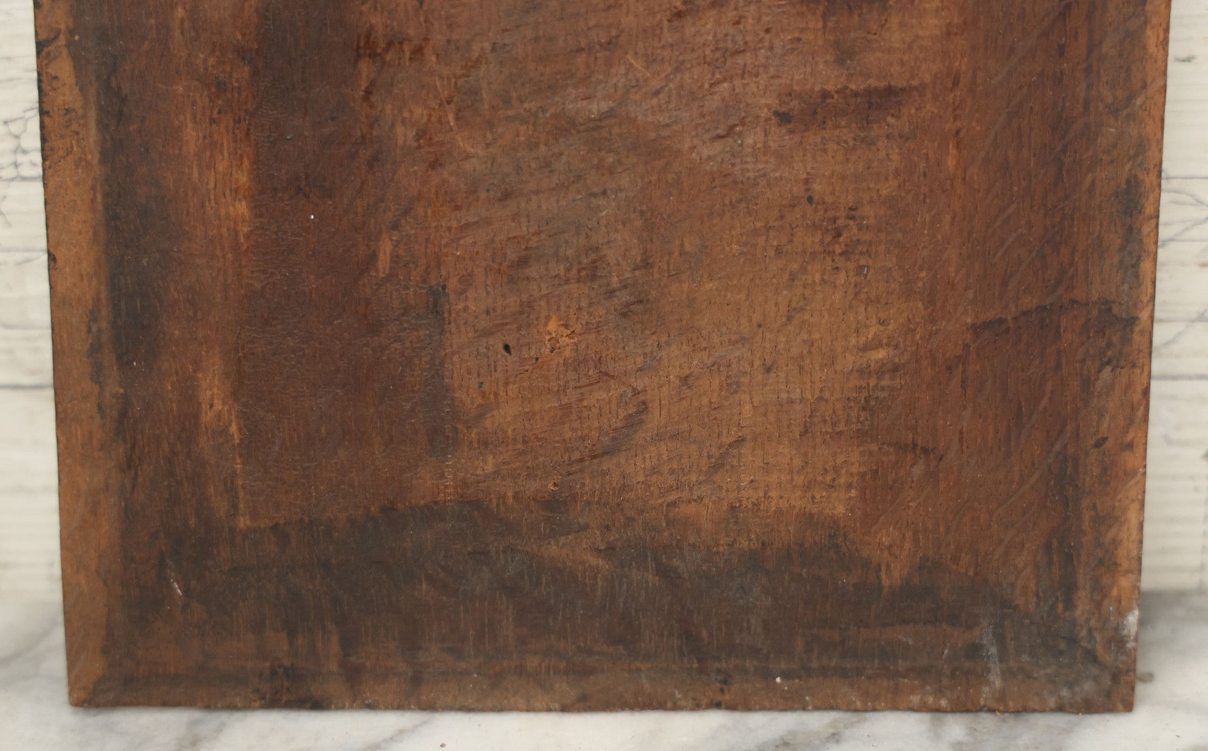 Lot 067 - Antique Carved Wooden Furniture Panel, Salvaged Fragment, With Diamond Design, 9-3/8" x 13-3/4"