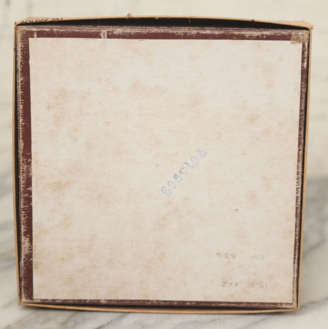 Lot 076 - Vintage Pressboard Advertising Retail Store Display Box For Chocolate Tootsie Rolls, "A Delicious Chocolate Chewing Candy," 120 Count Capacity, 1C Price, Manufactured By The Sweets Company Of America, Inc., Hoboken, New Jersey,