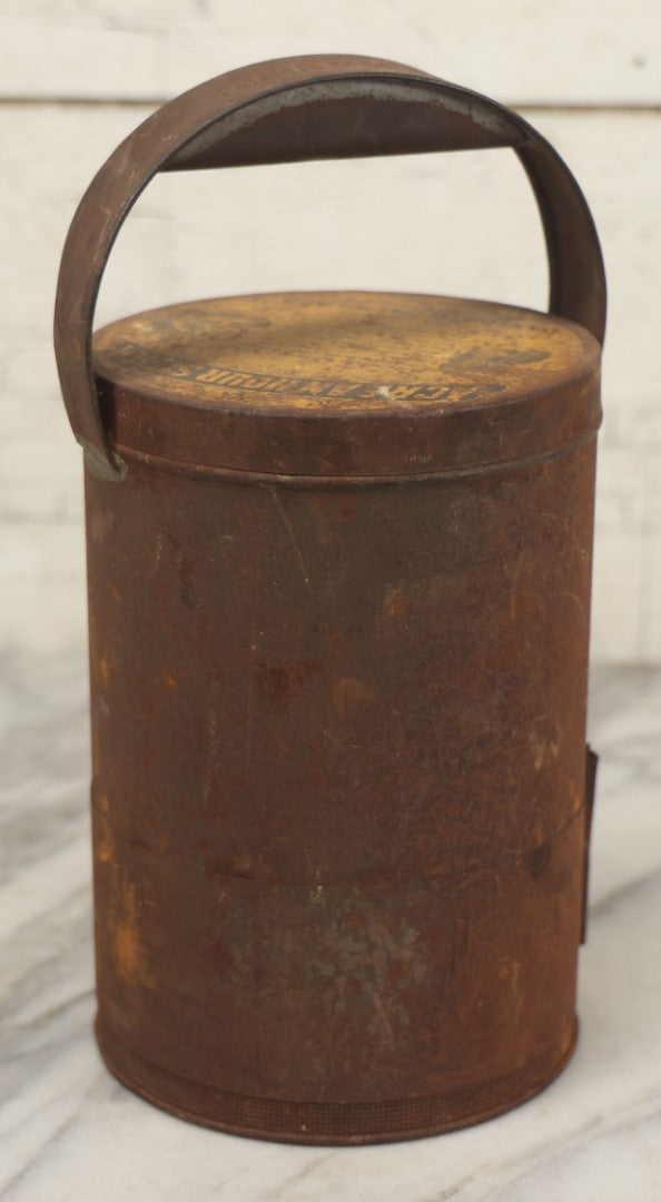 Lot 079 - Antique "Bug Death" Tin Metal "Acre An Hour" Sifter, Patented 1909, Danforth Chemical Co., Leominster, Massachusetts