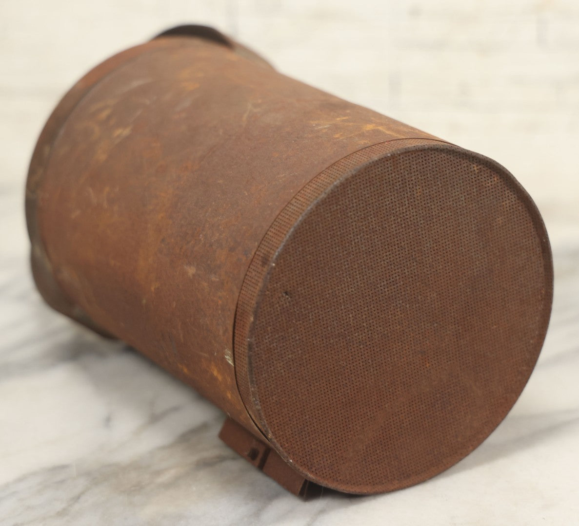 Lot 079 - Antique "Bug Death" Tin Metal "Acre An Hour" Sifter, Patented 1909, Danforth Chemical Co., Leominster, Massachusetts