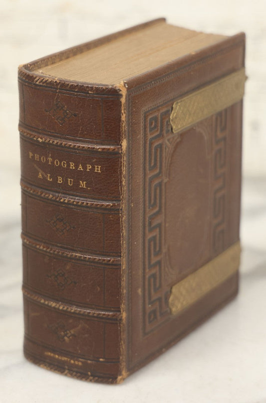 Lot 086 - Antique Family Photo Album With 32 Carte De Visite C.D.V. Photographs And 3 Tintypes, Mostly Of The Clingman Family, Including Photo Of Thomas Clingman, Mortally Wounded At The Battle Of Shiloh, Album By J.B. Lippincott & Co., Philadelphia