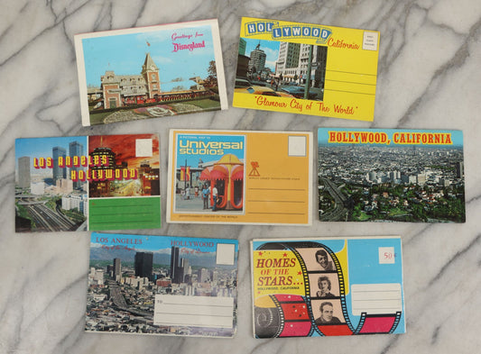 Lot 167 - Grouping Of Seven Vintage California Themed Souvenir Folders, Including Disneyland, The Home Of Doris Day, Hollywood, Los Angeles, And Universal Studios
