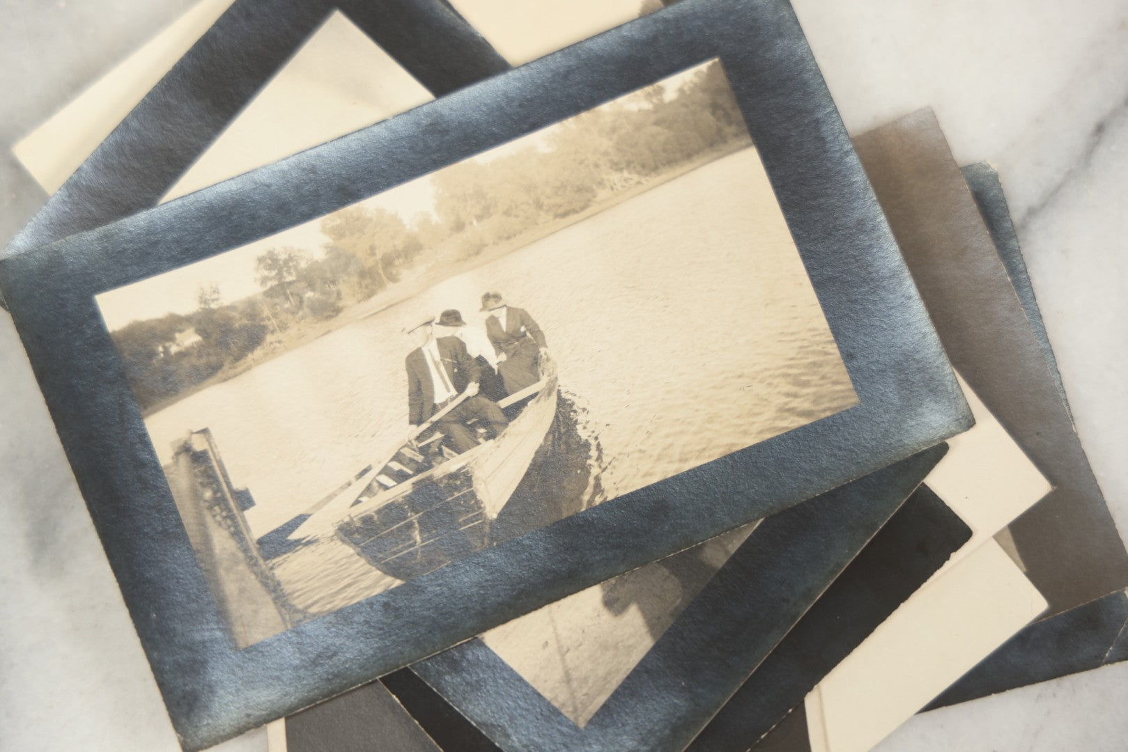 Lot 169 - Grouping Of 12 Antique Real Photo Postcards R.P.P.C., Including Cards Featuring Well Dressed Men And Women, Posing On Dock, In Field, With Babies