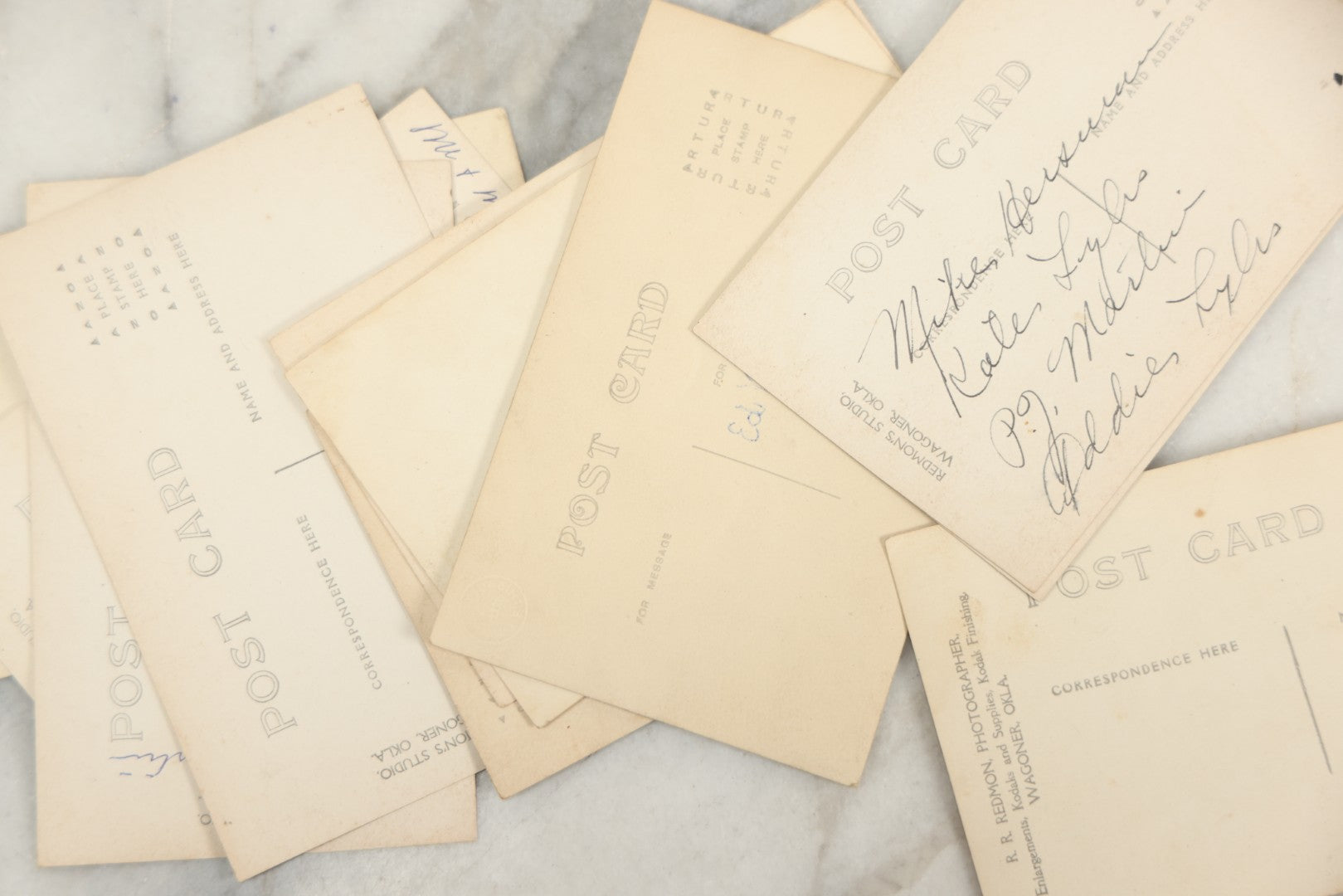 Lot 169 - Grouping Of 12 Antique Real Photo Postcards R.P.P.C., Including Cards Featuring Well Dressed Men And Women, Posing On Dock, In Field, With Babies