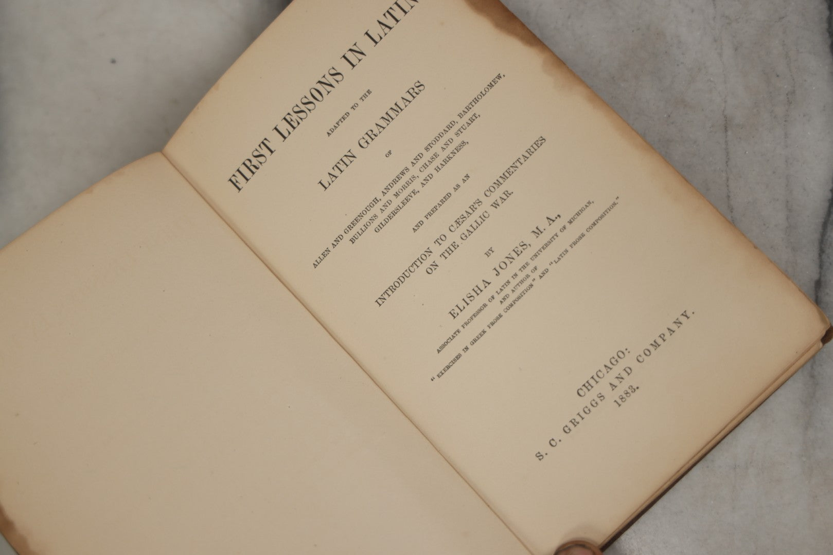 Lot 173 - Grouping Of Three Antique Grammar Books, Including "A Grammar Of The English Language" By William Swinton (1880), "A Common-School Grammar Of The English Language" By Simon Kerl (1875), And "First Lessons In Latin" By Elisha Jones (1883)