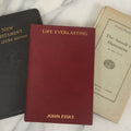 Lot 175 - Grouping Of Three Antique And Vintage Religious Books, Including "Life Everlasting" By John Fiske (1902), "The Assault On Humanism" By Paul Shorey (1917), And The New Testament Red Letter Edition (Circa 1939)