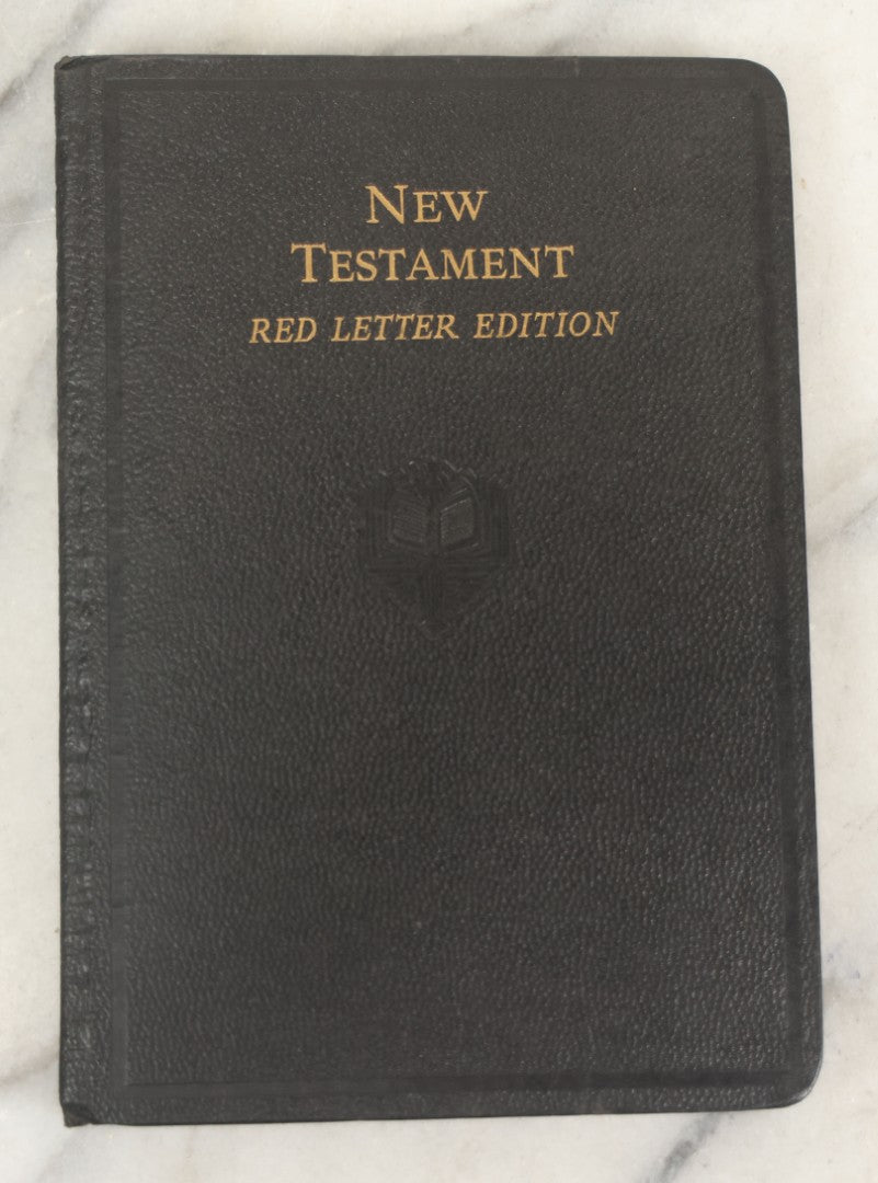 Lot 175 - Grouping Of Three Antique And Vintage Religious Books, Including "Life Everlasting" By John Fiske (1902), "The Assault On Humanism" By Paul Shorey (1917), And The New Testament Red Letter Edition (Circa 1939)