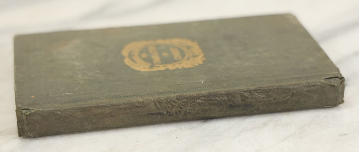 Lot 176 - "The Character Of Christ Considered" Antique Religious Treatise, Published By The Massachusetts Sabbath School Society, Boston, 1838, Embossed Floral Design On Covers