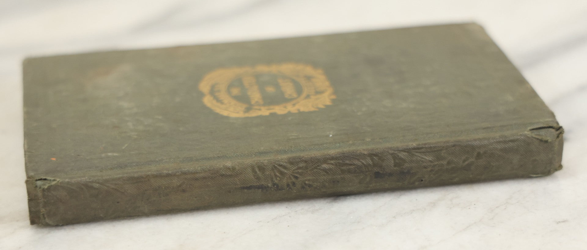 Lot 176 - "The Character Of Christ Considered" Antique Religious Treatise, Published By The Massachusetts Sabbath School Society, Boston, 1838, Embossed Floral Design On Covers