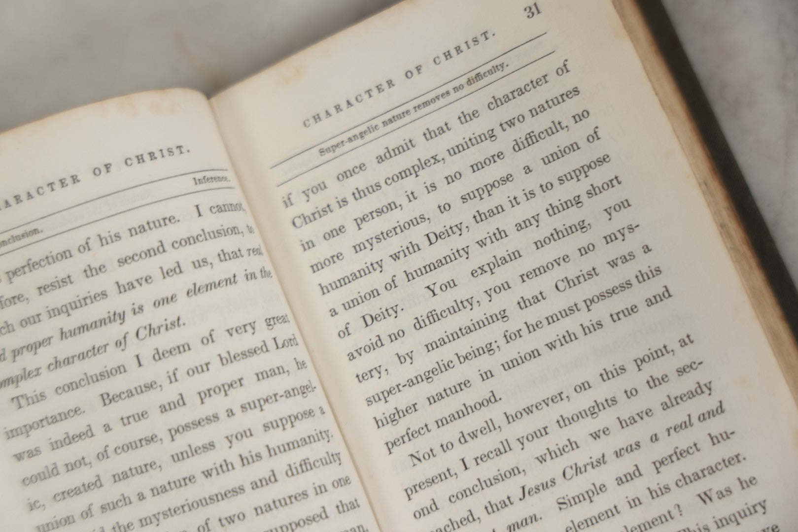 Lot 176 - "The Character Of Christ Considered" Antique Religious Treatise, Published By The Massachusetts Sabbath School Society, Boston, 1838, Embossed Floral Design On Covers