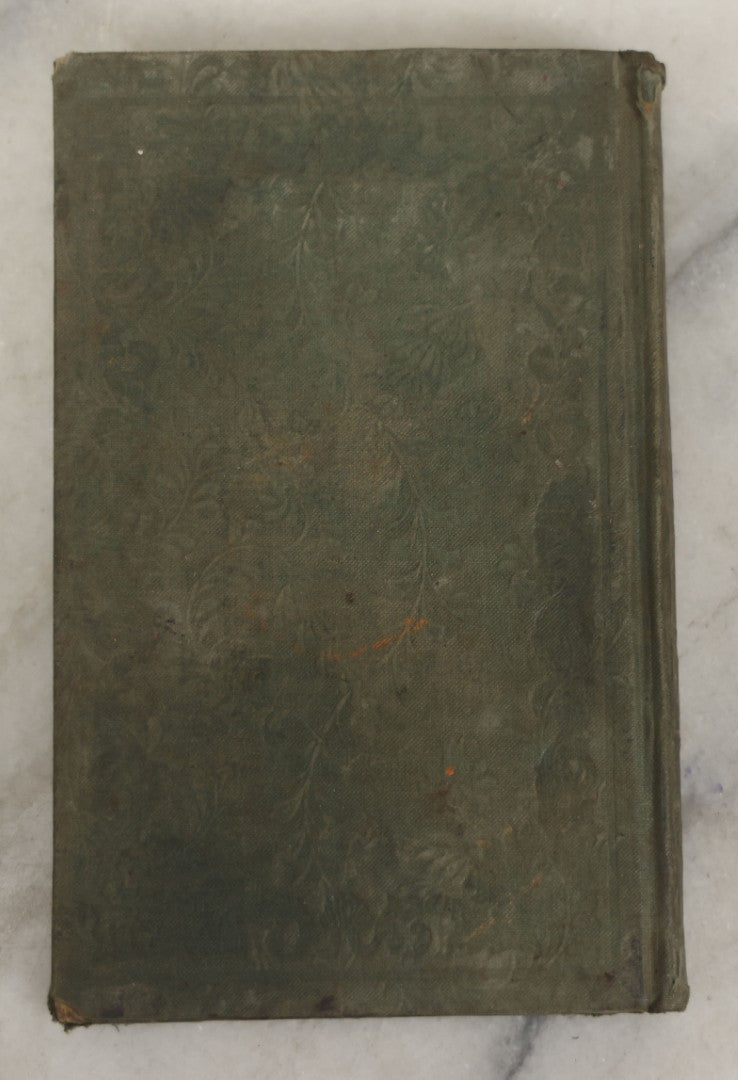 Lot 176 - "The Character Of Christ Considered" Antique Religious Treatise, Published By The Massachusetts Sabbath School Society, Boston, 1838, Embossed Floral Design On Covers