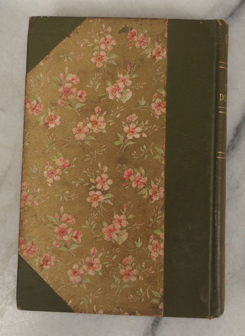 Lot 177 - "The Dolly Dialogues" By Anthony Hope, Undated, Publisher Unknown, Circa 1900s Flower Print And Illustrations On Spine, Pocket Sized