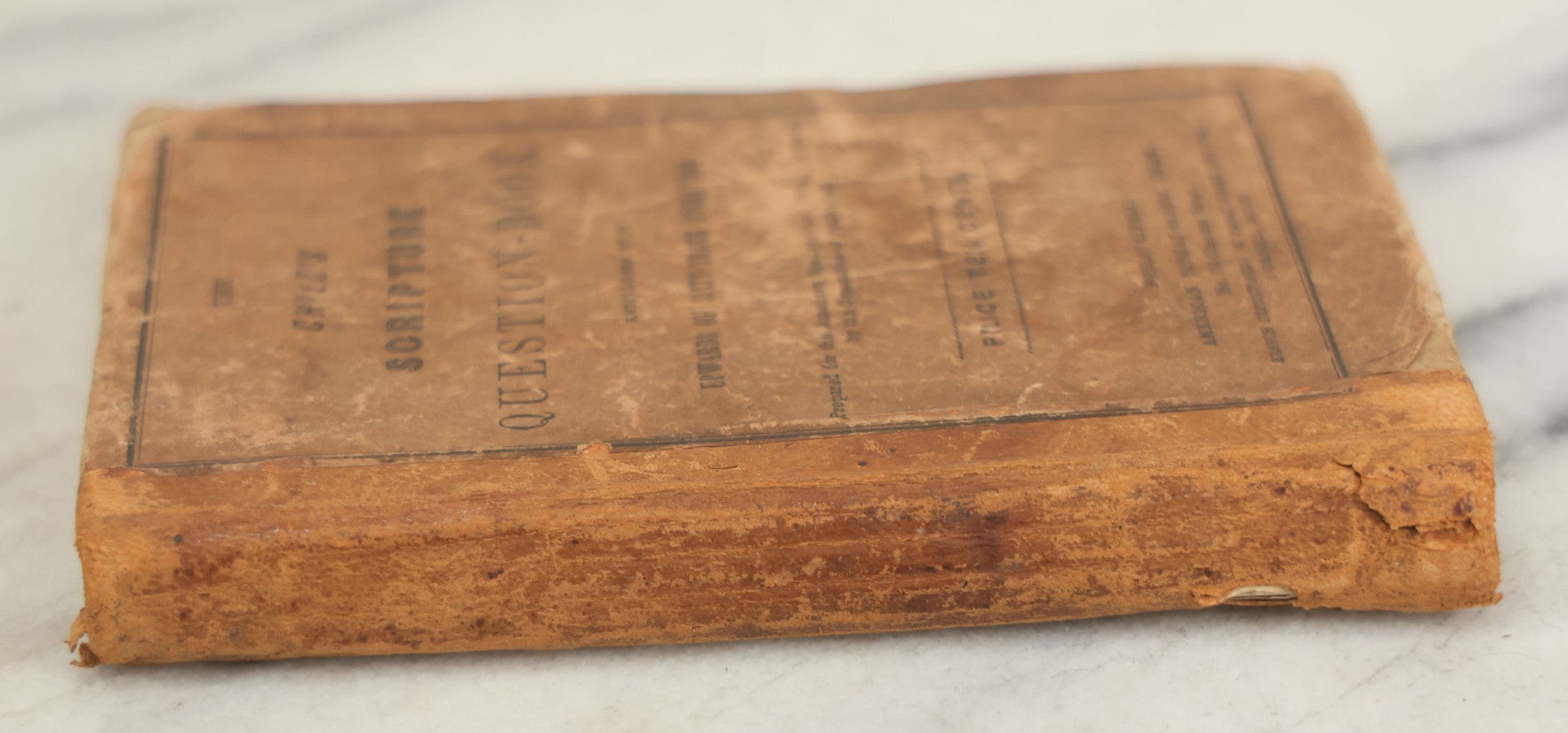 Lot 179 - "The Child's Scripture Question Book" Antique Illustrated Religious Lesson Book With 63 Engravings, Published By The American Sunday School Union, Philadelphia, 1836