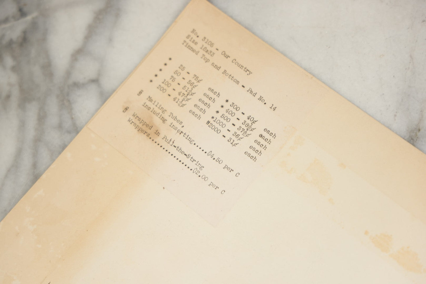 Lot 182 - Grouping Of Four Vintage Patriotic Calendar Advertising Salesman's Samples, Blank, With Liberty, Uncle Sam, And Recruiting Station Imagery