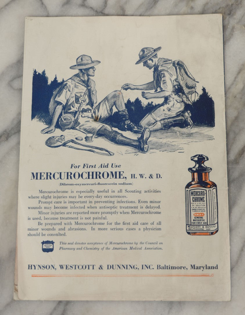 Lot 184 - Pair Of Vintage Boy Scout Items Including April 1939 Scouting Magazine And Pocket Signal Disk With Sleeve