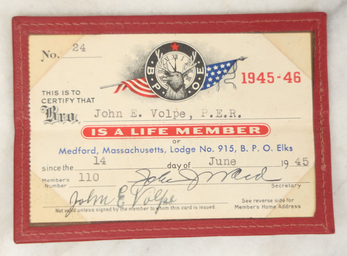 Lot 195 - Grouping Of 15+ Vintage And Antique Ephemera Items Including Photographs, Postcards, Elks Life Member Card, And Advertising Pieces