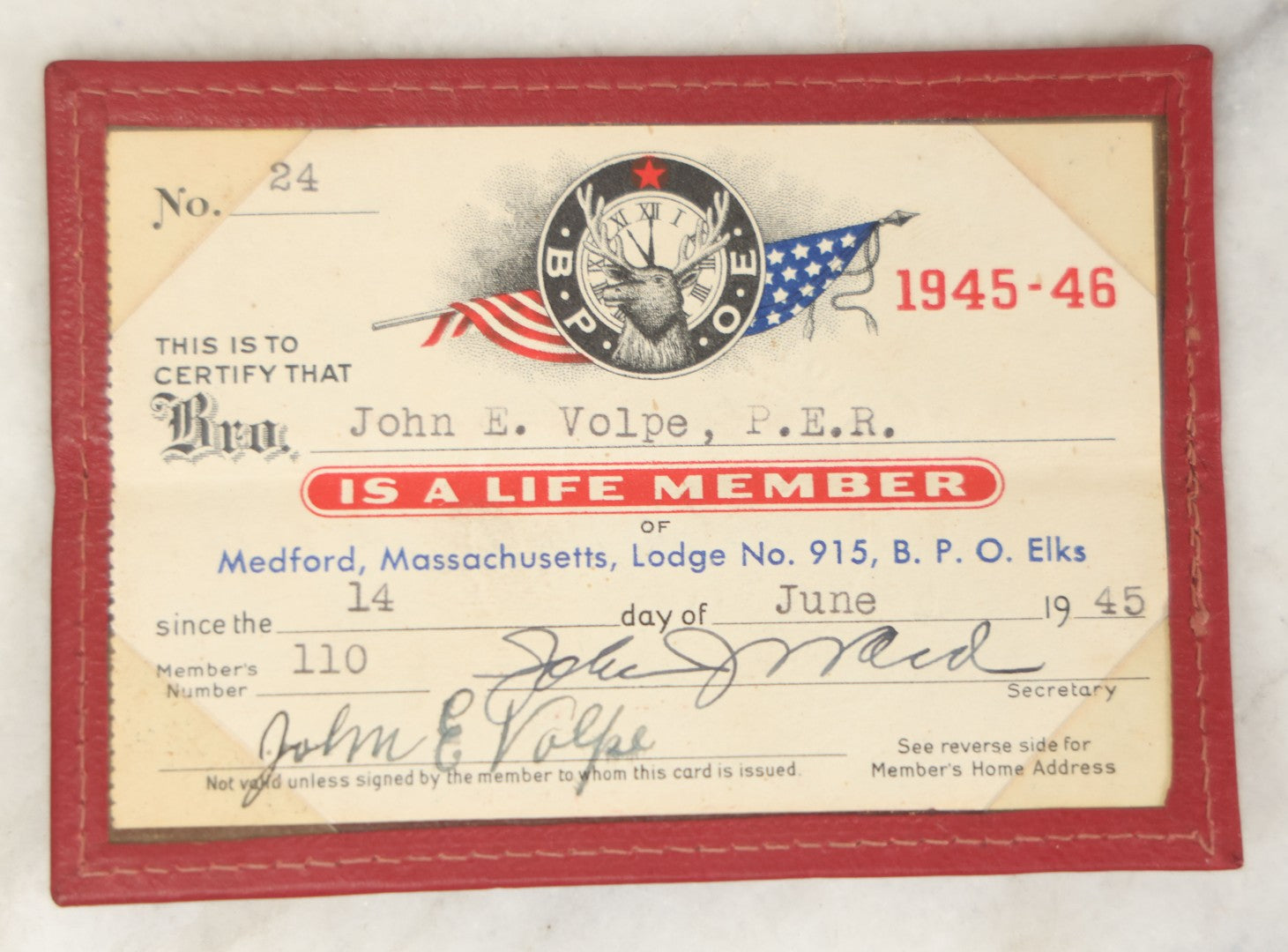 Lot 195 - Grouping Of 15+ Vintage And Antique Ephemera Items Including Photographs, Postcards, Elks Life Member Card, And Advertising Pieces