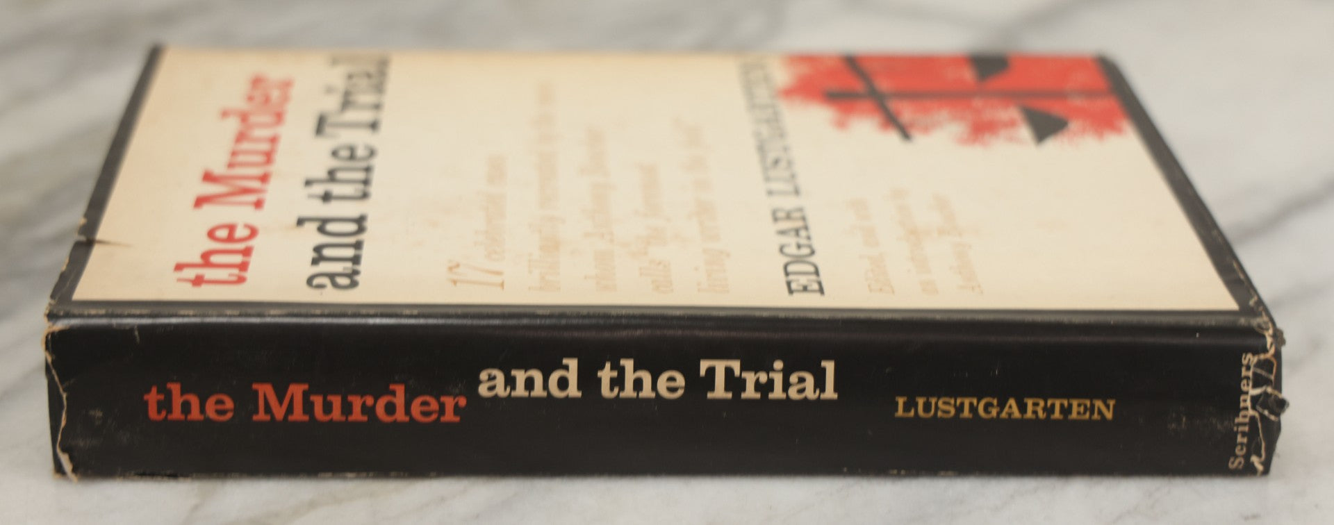 Lot 200 - "The Murder And The Trial" Vintage Book By Edgar Lustgarten, Published By Charles Scribner's Sons, New York, 1958, Original Dust Jacket