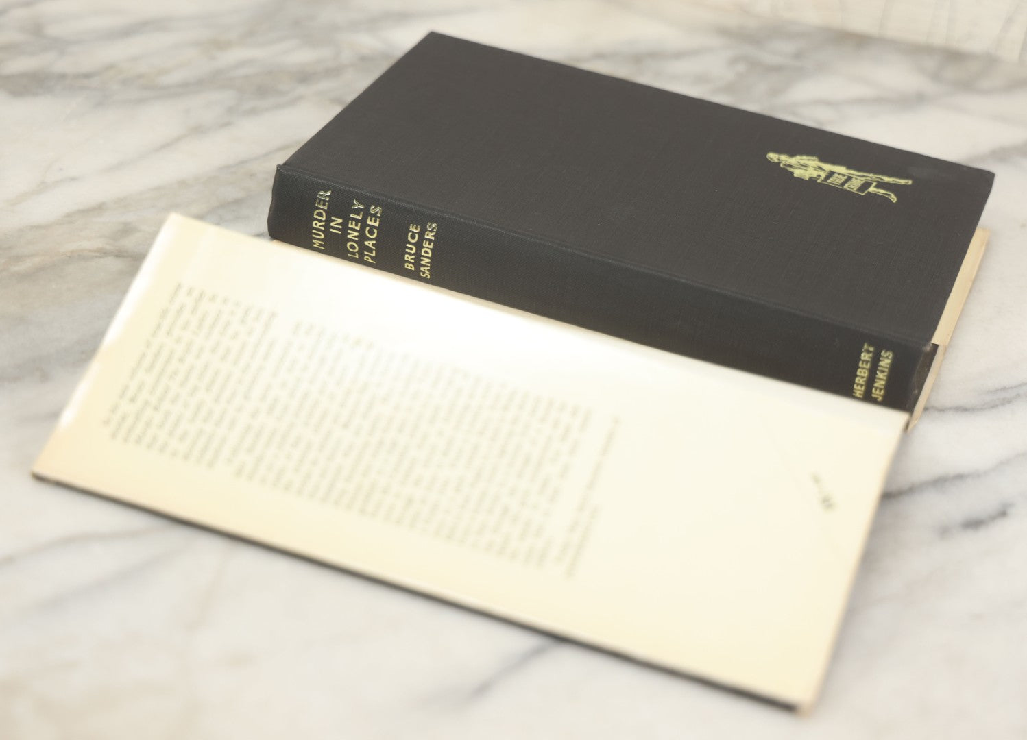 Lot 202 - "Murder In Lonely Places" Vintage Book By Bruce Sanders, Published By Herbert Jenkins, London, 1960, Original Dust Jacket