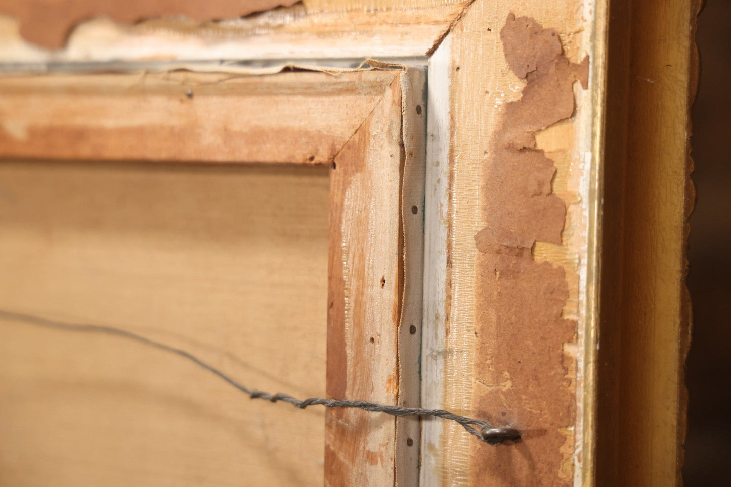 Antique Oil On Canvas Nocturne Painting With Boat On Water, Gilt Frame, 27-3/4" x 21-3/4"