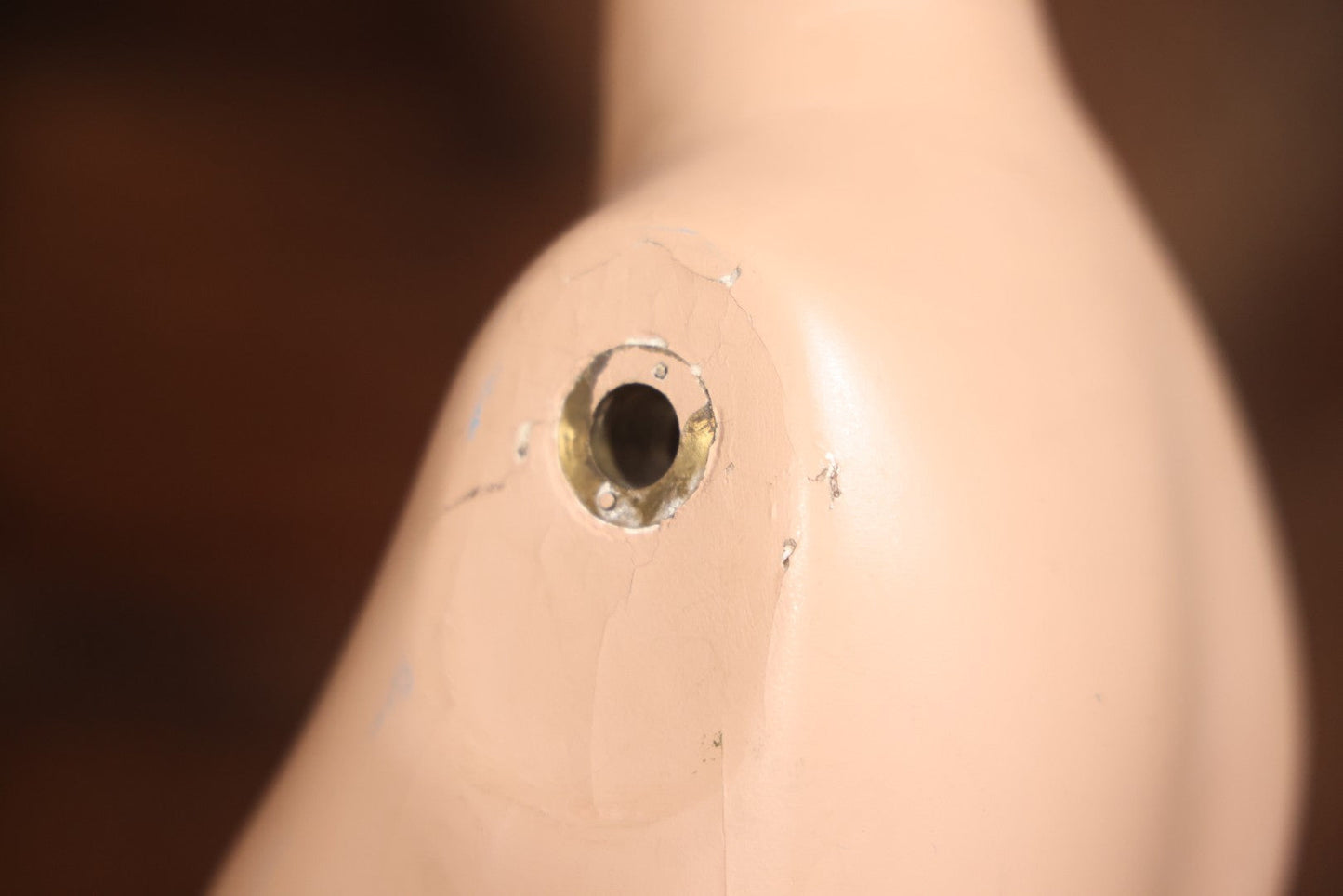 Vintage Plaster Female Mannequin Figure On Base, Circa 1940s 36-1/2" H