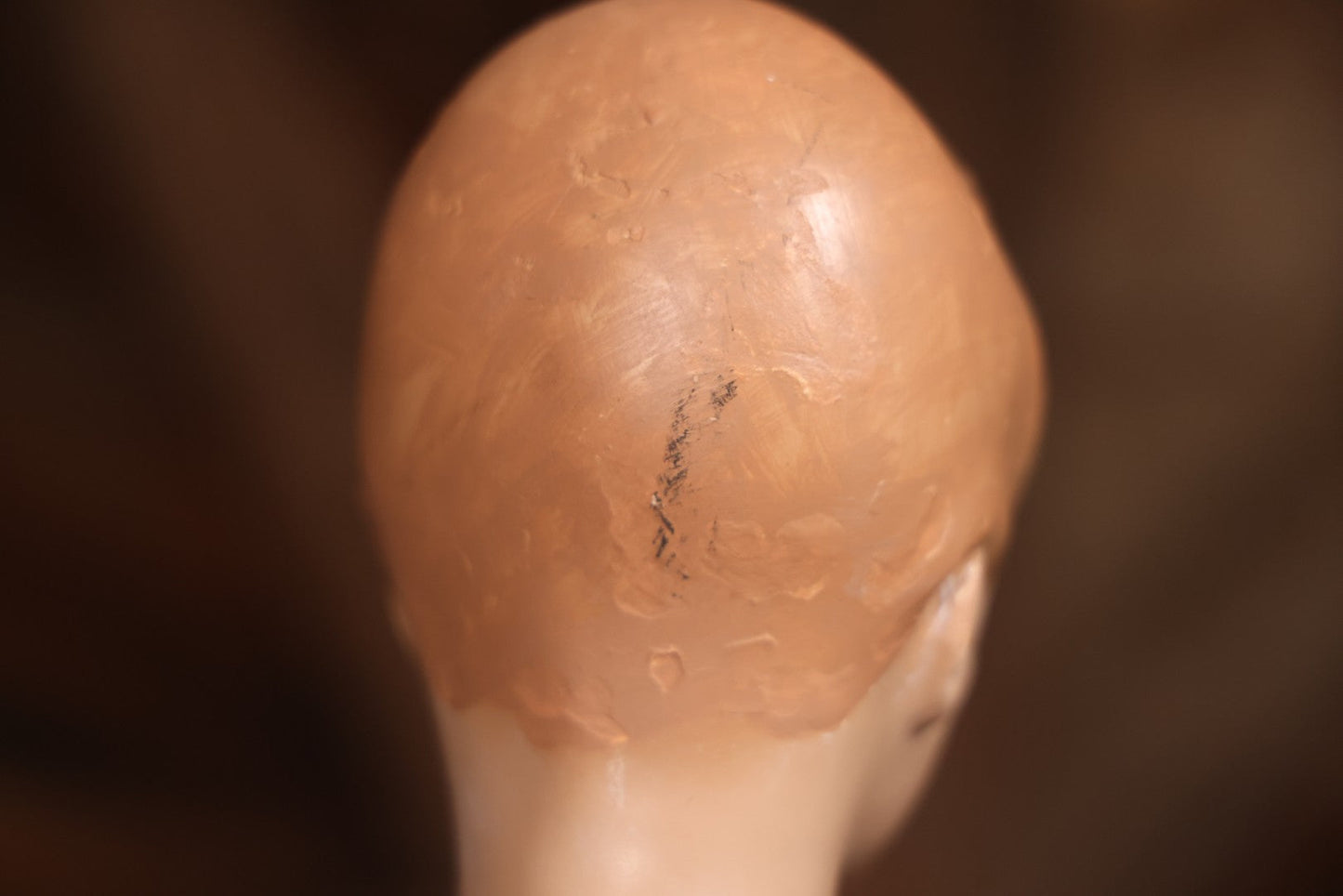 Vintage Plaster Female Mannequin Figure On Base, Circa 1940s 36-1/2" H