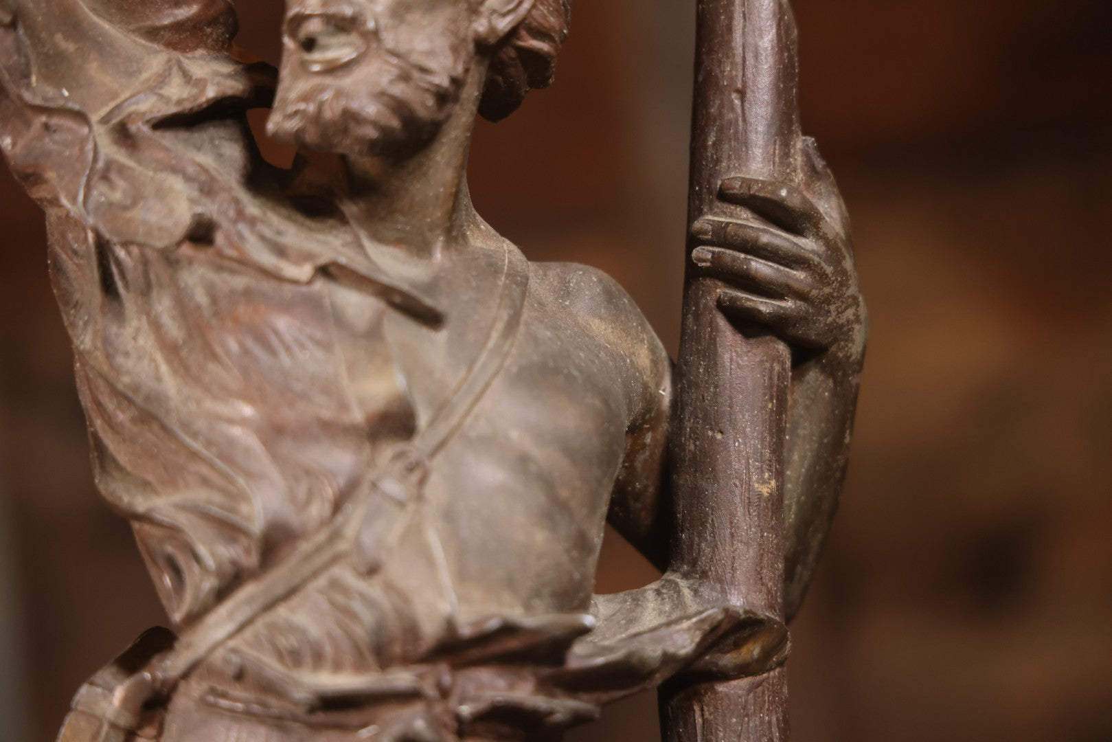 Antique Spelter Statue Lamp Of Sailor On Sinking Ship, Titled “Detresse” After Max Arthur Waagen (German, 1833-1898), 35-1/2" H