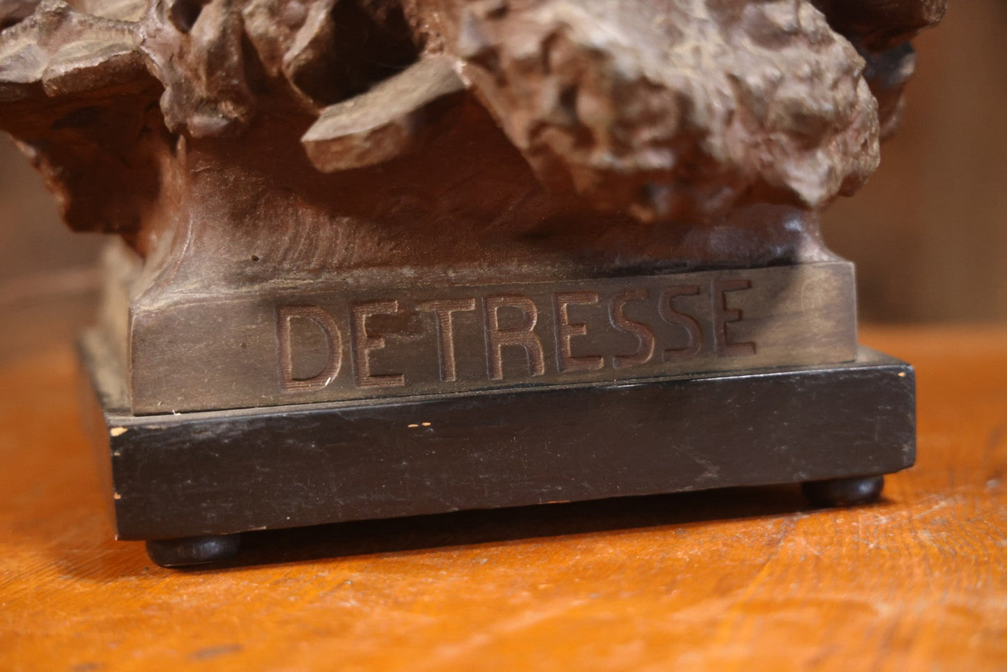 Antique Spelter Statue Lamp Of Sailor On Sinking Ship, Titled “Detresse” After Max Arthur Waagen (German, 1833-1898), 35-1/2" H