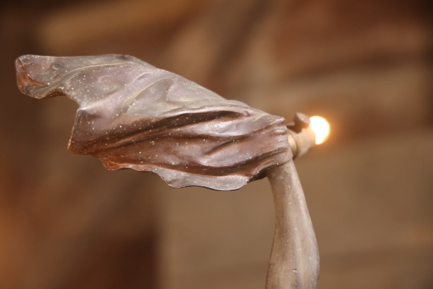 Antique Spelter Statue Lamp Of Sailor On Sinking Ship, Titled “Detresse” After Max Arthur Waagen (German, 1833-1898), 35-1/2" H