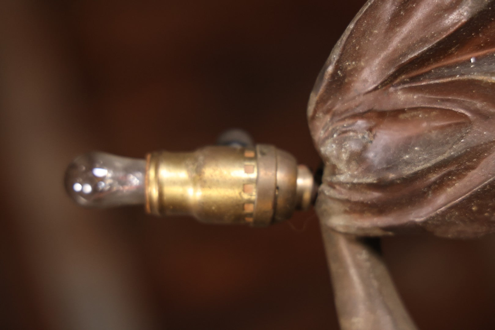 Antique Spelter Statue Lamp Of Sailor On Sinking Ship, Titled “Detresse” After Max Arthur Waagen (German, 1833-1898), 35-1/2" H