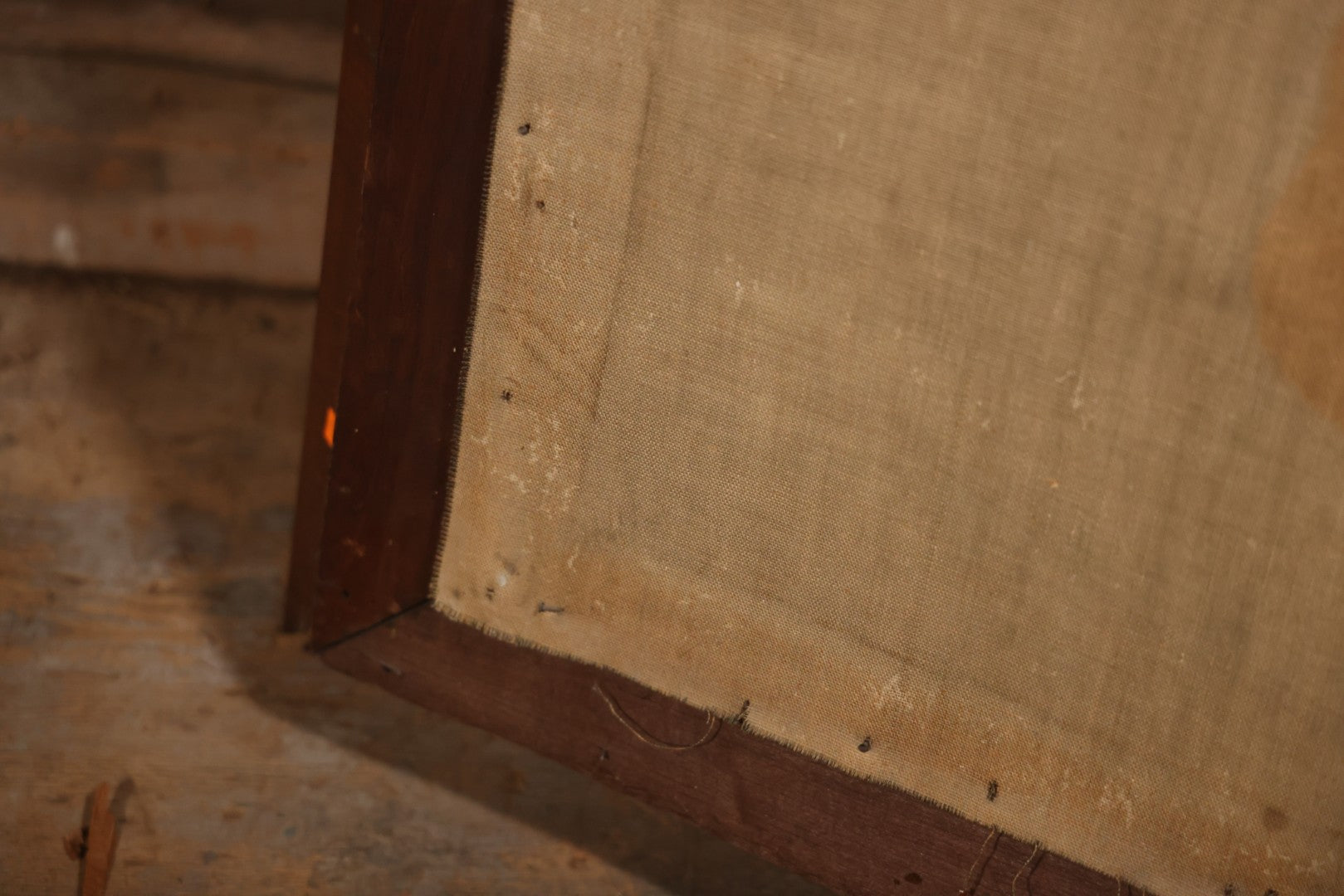 Vintage Oversized Print On Linen, “Psyche With A Butterfly,” After Wilhelm Kray (German, 1828–1889), 33" x 52"