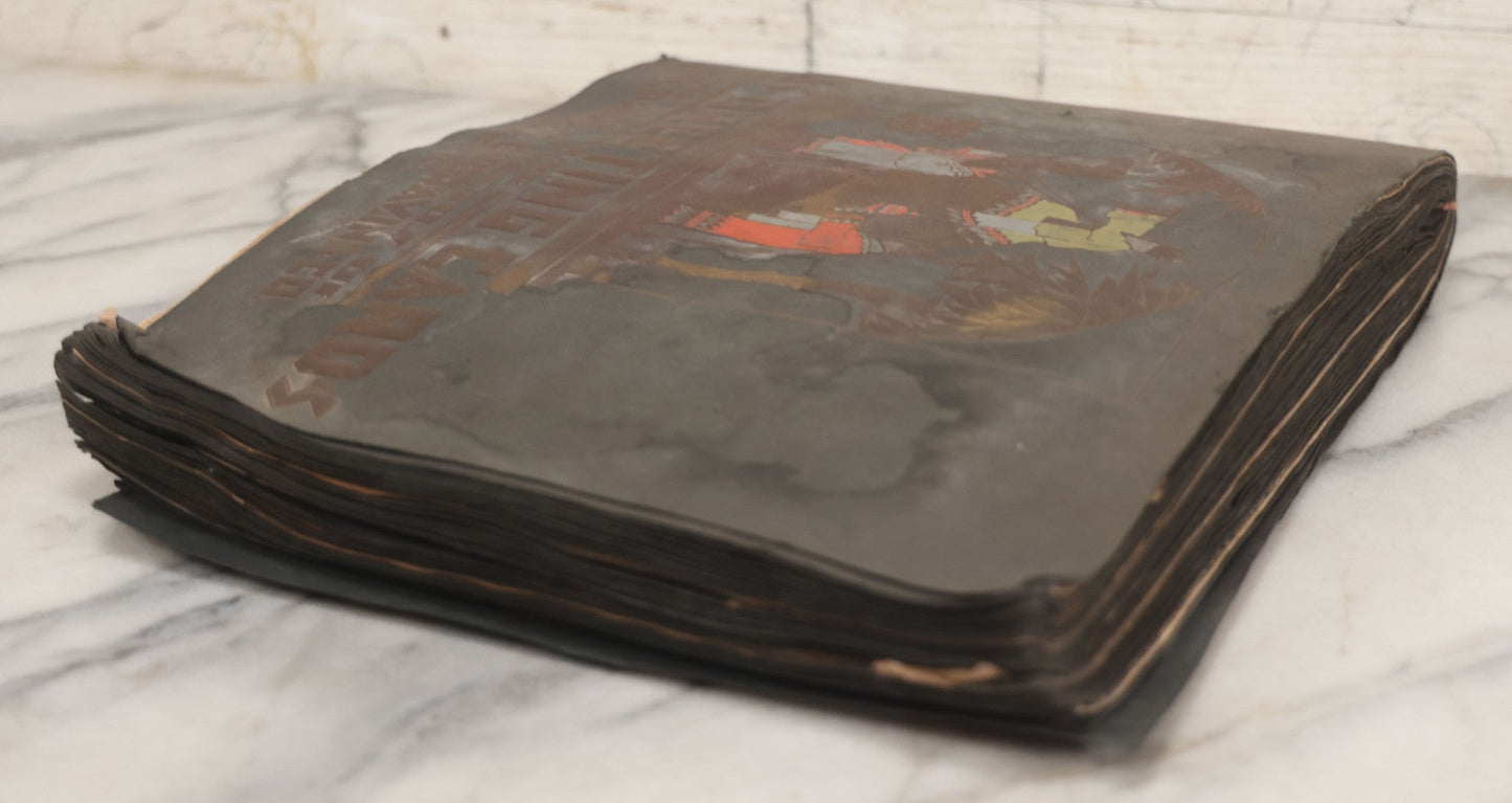 Lot 002 - Antique Greeting Cards Sample Book, "Xmas Greeting Cards, De Luxe, From The Studios Of The Process Engraving Co.," Chicago, Illinois, Circa Early 20th Century